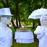 Живые-статуи-жених-и-невеста